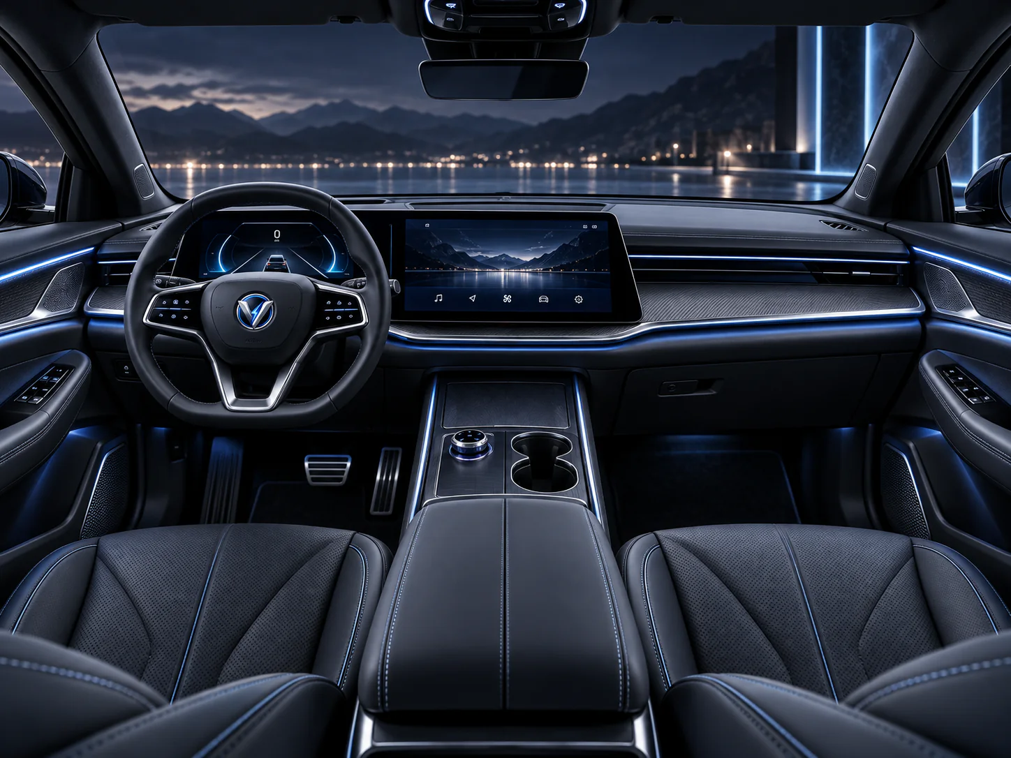 VoltDrive Aurora cockpit interior