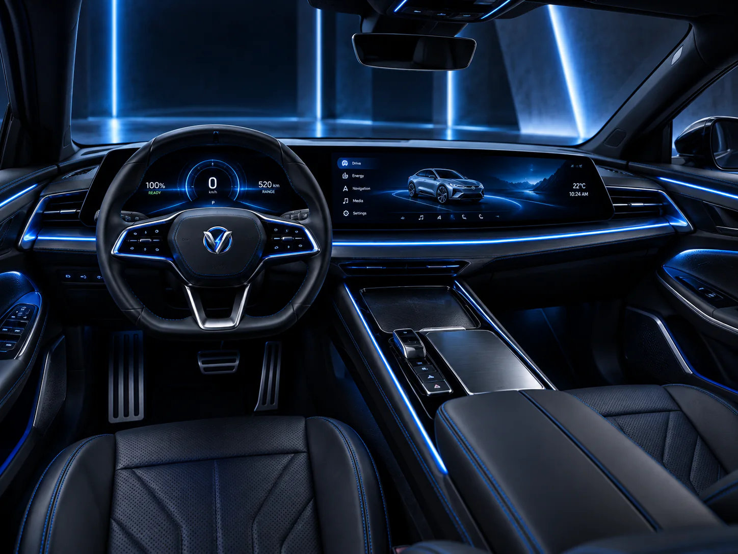 VoltDrive Meridian cockpit interior
