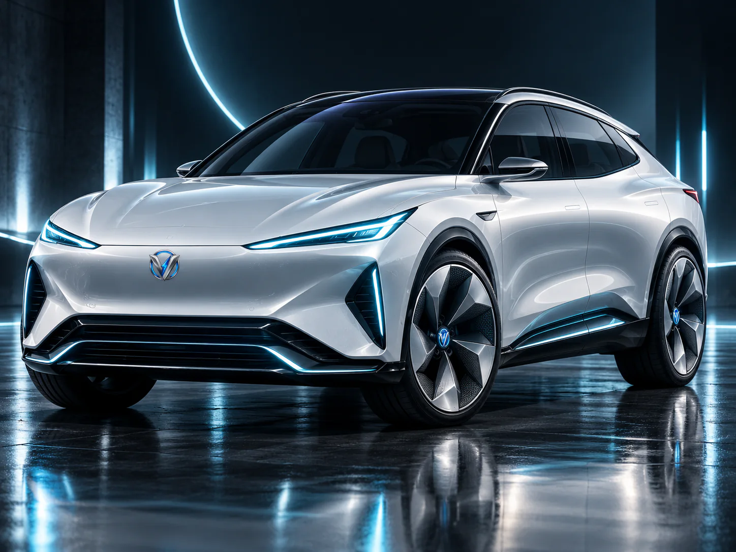 VoltDrive Zephyr front three-quarter exterior view